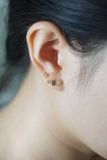 Hoa tai vàng 14k hoa xinh (ER-GLD-111)