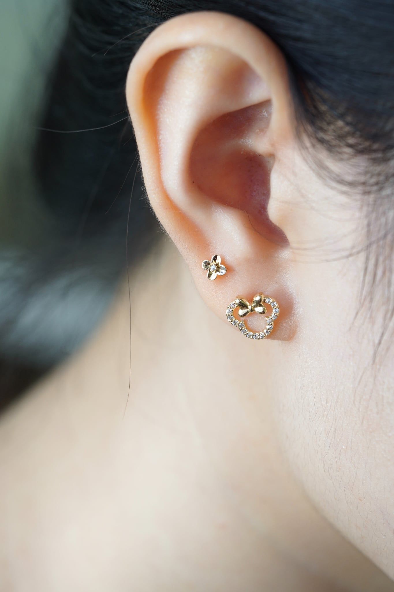 Hoa tai vàng 14k xinh (ER-GLD-112)