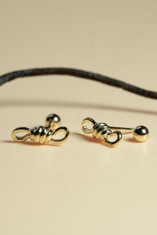  Hoa tai vàng 14k nút thắt ( ER-GLD-130) 
