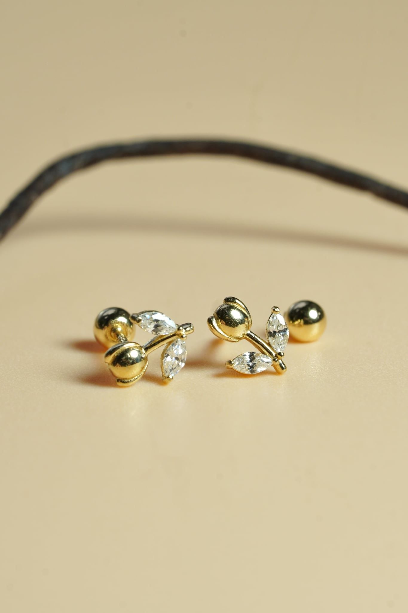 Hoa tai vàng 14k hoa tulip ( ER-GLD- 132)