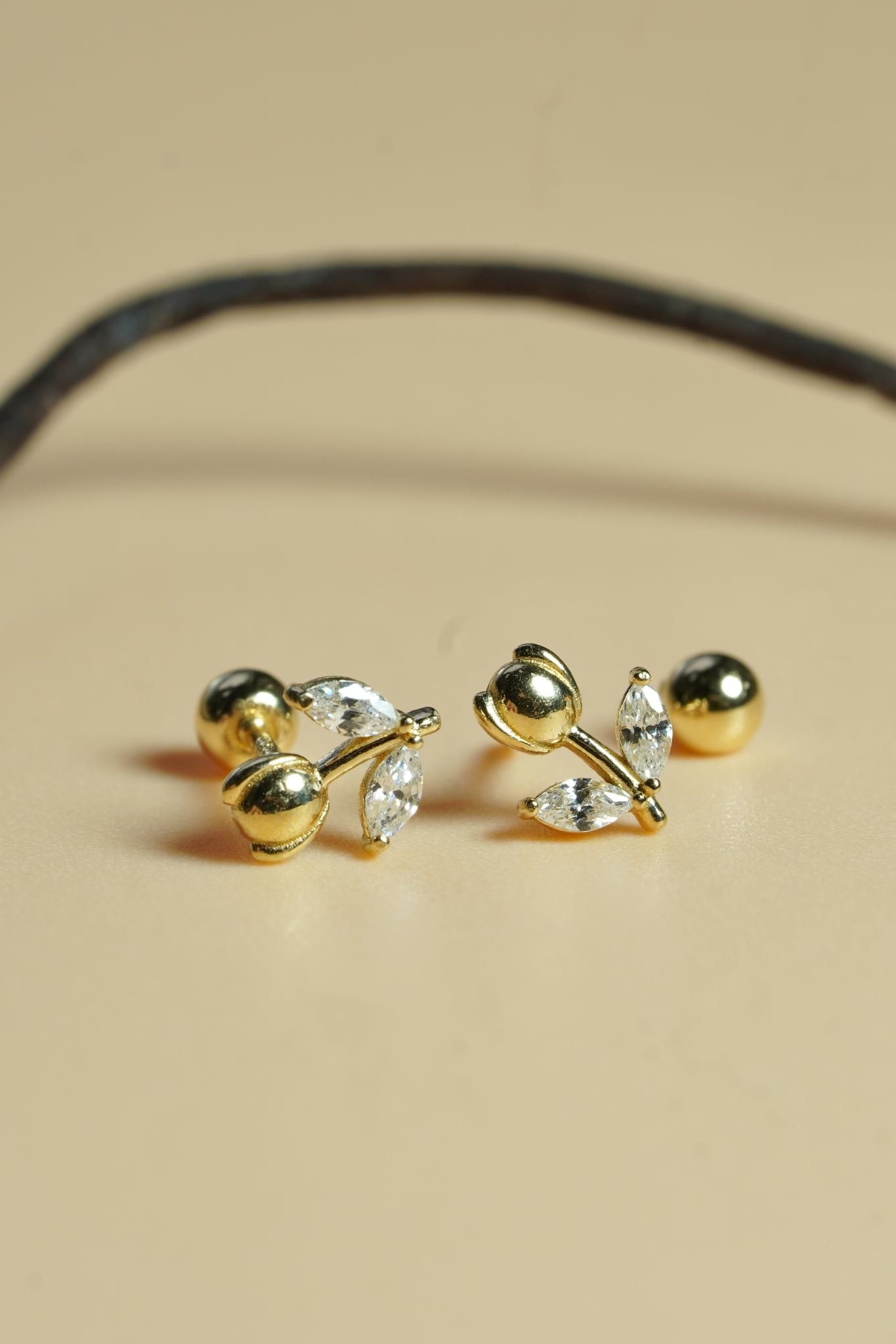 Hoa tai vàng 14k hoa tulip ( ER-GLD- 132)