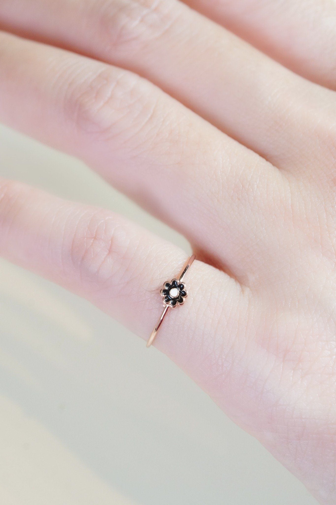 [ancafe-accessories] Nhẫn R250K-100-5-VH-HOA ĐEN