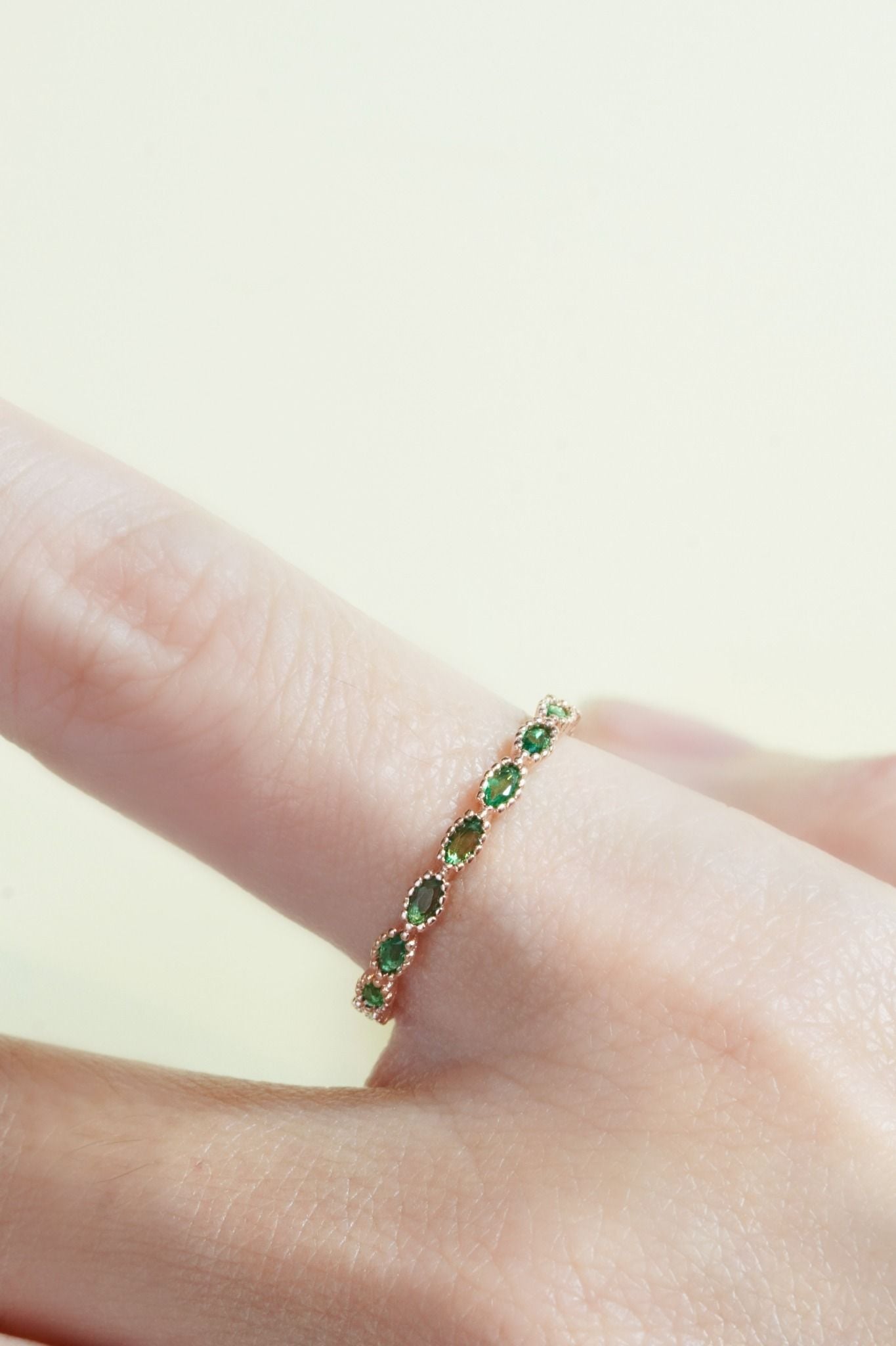 [ancafe-accessories] Nhẫn R390K-022-12-VH-ĐÁ XANH