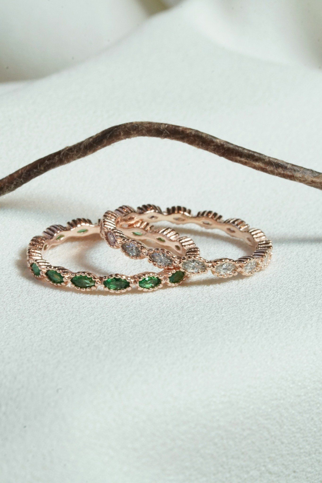 [ancafe-accessories] Nhẫn R390K-022-12-VH-ĐÁ XANH