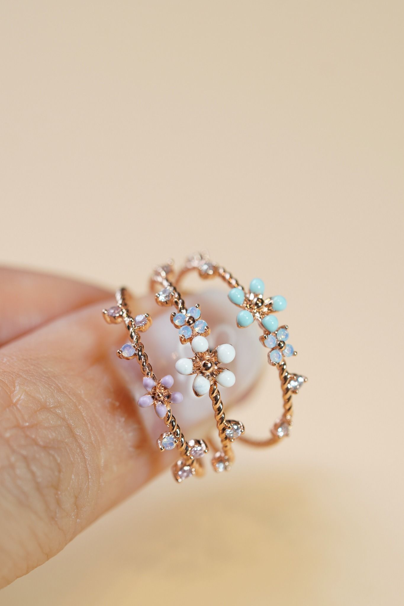 [ancafe-accessories] Nhẫn R250K-255-12-VH-HOA TRẮNG