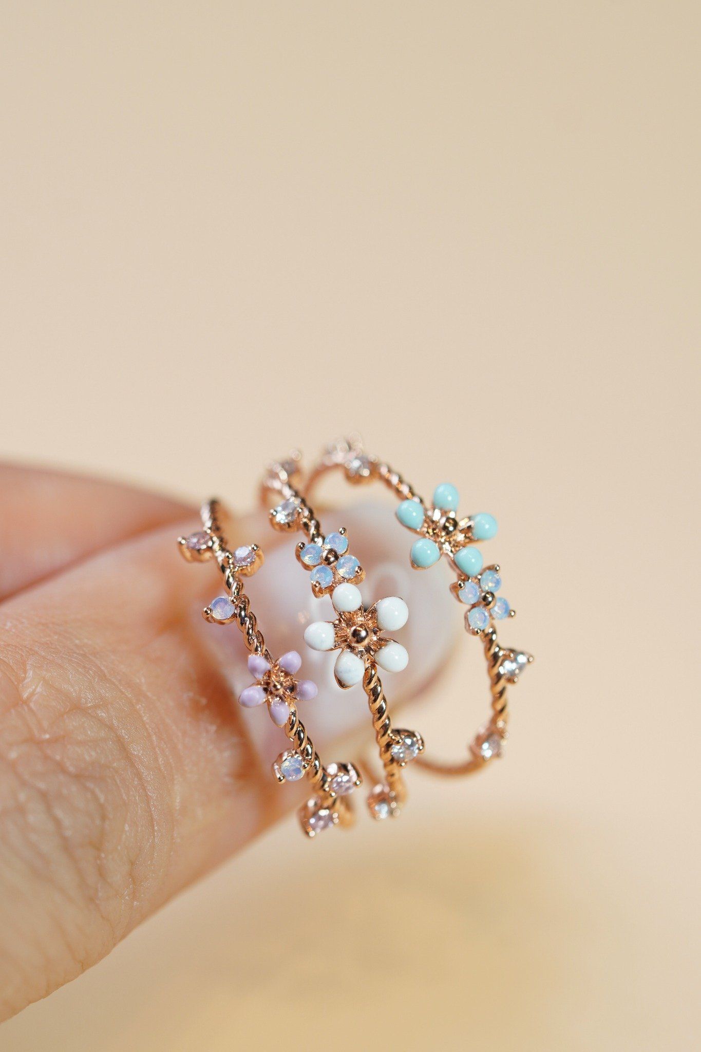 [ancafe-accessories] Nhẫn R250K-254-12-VH-HOA XANH