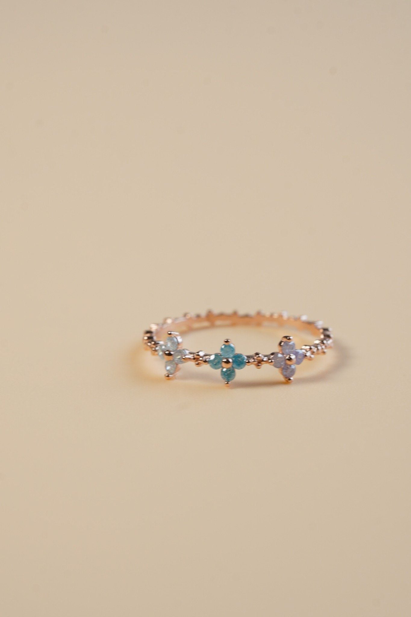 [ancafe-accessories] Nhẫn R350K-094-12-VH-ĐÁ XANH