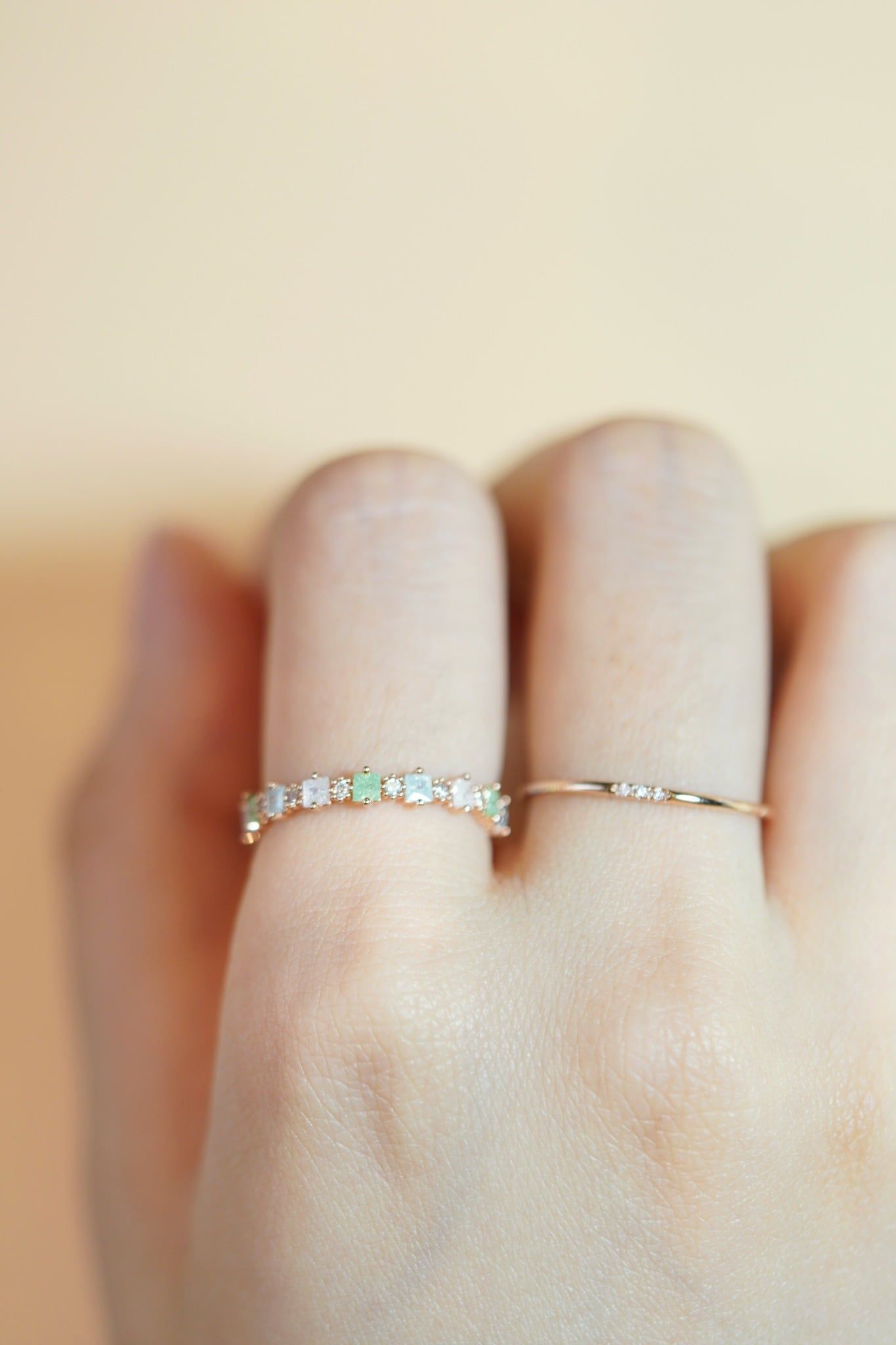 [ancafe-accessories] Nhẫn R290K-064-12-VH-ĐÁ XANH