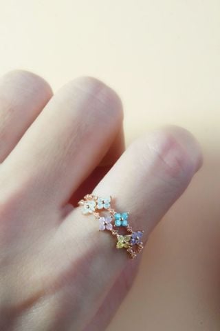  [ancafe-accessories] Nhẫn R320K-059-12-ĐÁ VÀNG 