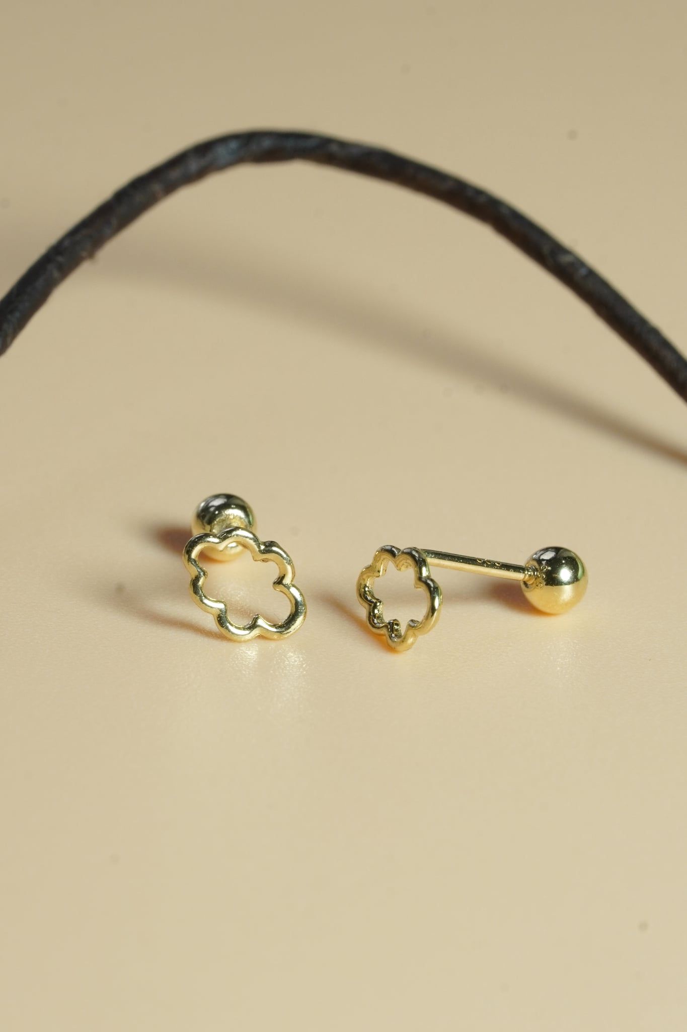 Hoa tai vàng 14K đám mây (ER-GLD-080-VV)
