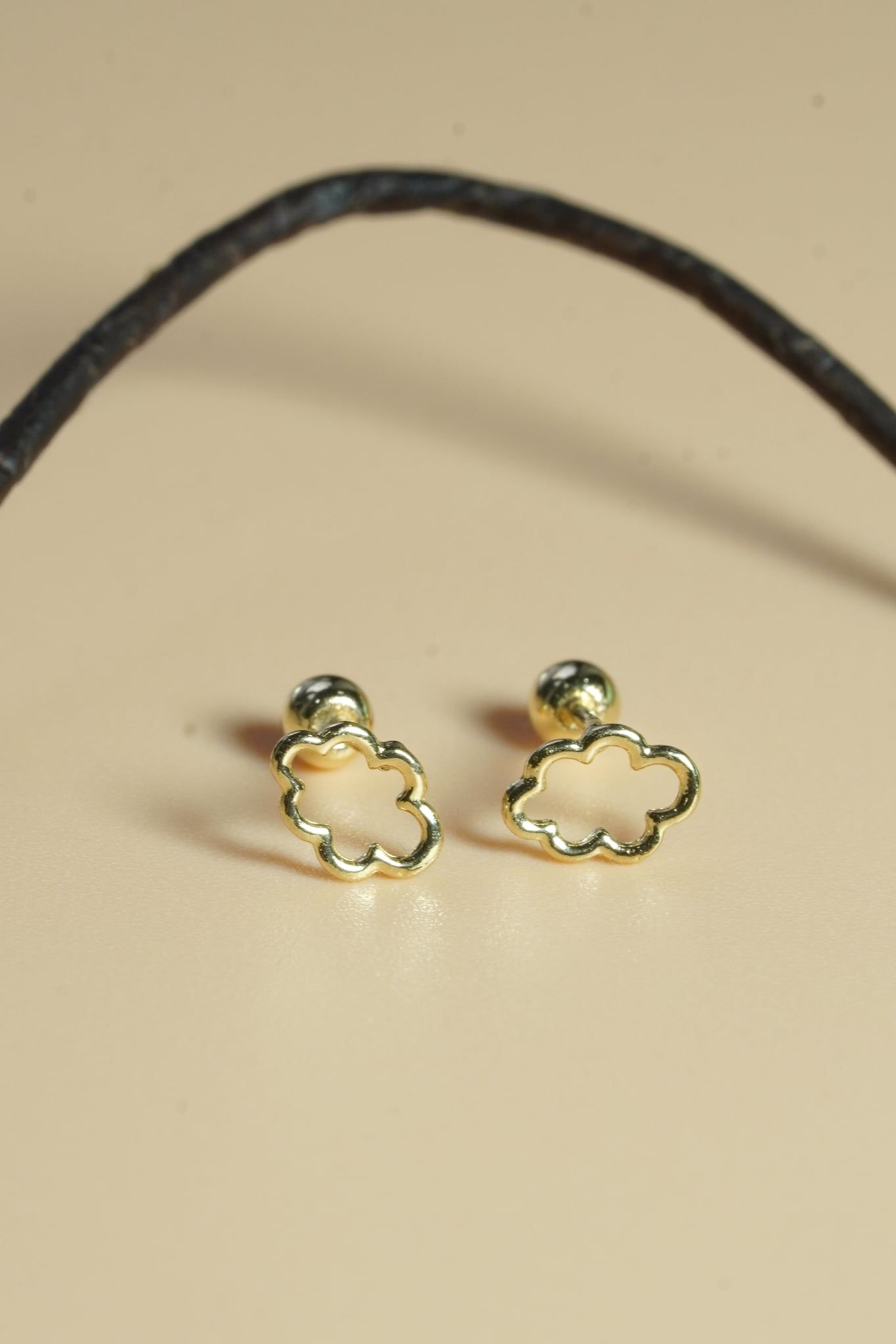 Hoa tai vàng 14K đám mây (ER-GLD-080-VV)
