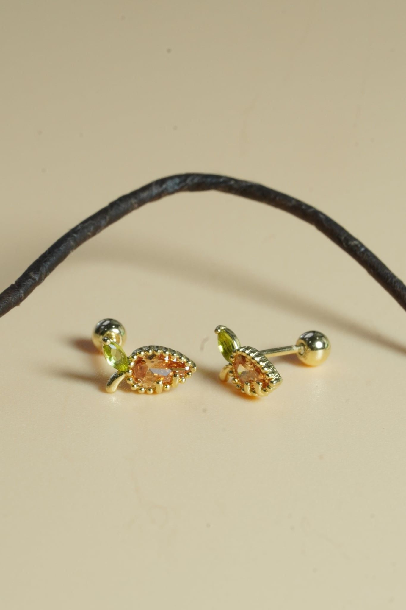 Hoa tai vàng 14K củ cà rốt ( ER-GLD-035 )