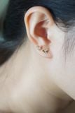 Hoa tai vàng 14K Chuột Đá Lấp Lánh ( ER-GLD-010-VV )