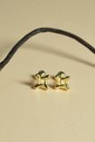 Hoa tai vàng 14K Puffy Cross ( ER-GLD-017 )