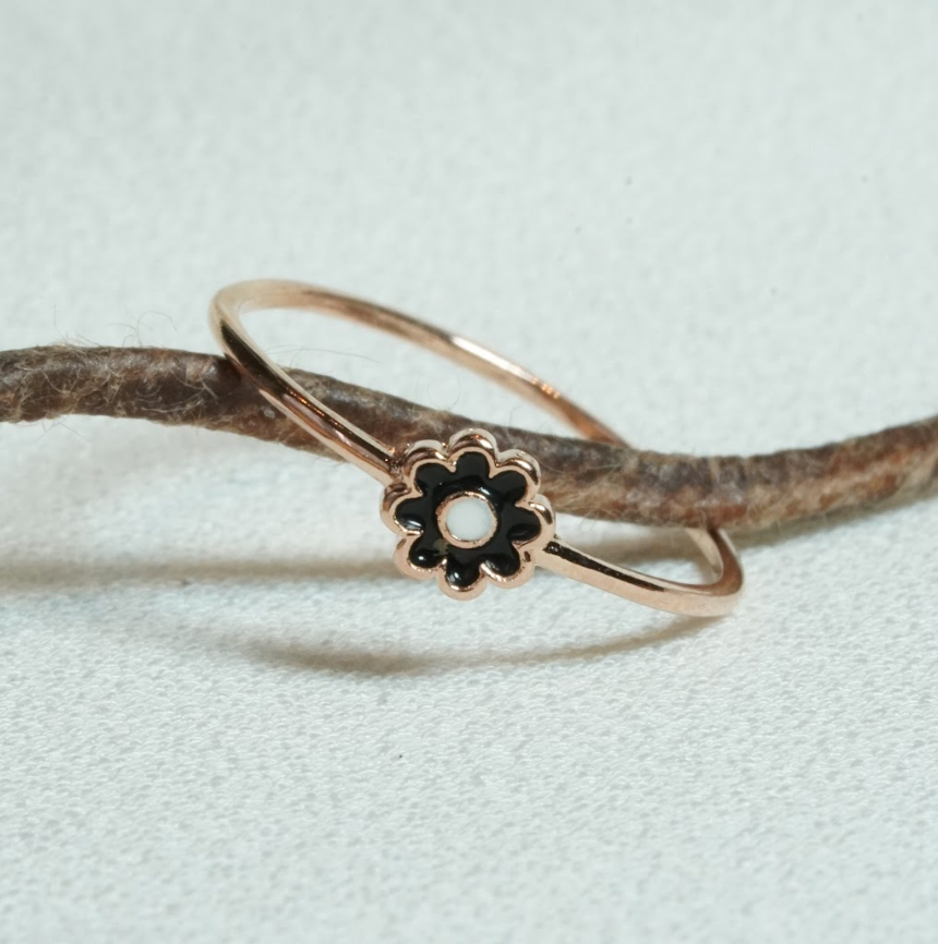 [ancafe-accessories] Nhẫn R250K-100-5-VH-HOA ĐEN