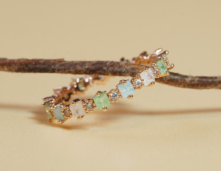 [ancafe-accessories] Nhẫn R290K-064-12-VH-ĐÁ XANH