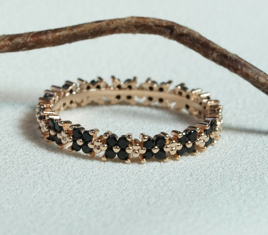 [ancafe-accessories] Nhẫn R390K-020-12-VH-ĐÁ ĐEN