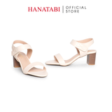 Giày Sandal Nữ Gót Cao 5cm_7cm Hanatabi Quai Ngang Hậu Xé Trước Đế TA Bigsize (35-41) Mã HNSDG5F1174