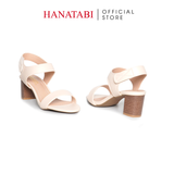 Giày Sandal Nữ Gót Cao 5cm Hanatabi Quai Ngang Hậu Xé Sau Đế TA Bigsize (35-41) Mã HNSDG5F1175