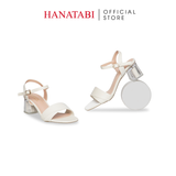Giày Sandal Nữ Cao Gót Mika 5cm_7cm Hanatabi Quai 1 Xếp Mũi Vuông Đế TA Bigsize (35-41) Mã HNSDG885