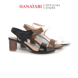 Giày Sandal Nữ Gót Cao 5cm Hanatabi Quai Ngang Hậu Xé Trước Có Khóa Đế TA Chống Trượt Bigsize (35-41) Mã HNSDG5F1176
