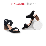 Giày Sandal Nữ Gót Cao 5cm_7cm Hanatabi Quai Ngang Hậu Xé Trước Đế TA Bigsize (35-41) Mã HNSDG5F1174