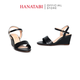 Giày Sandal Nữ Đế Xuồng TA Cao Cấp Cao 7cm Hanatabi Quai Ngang 2 Xếp Hậu C (35-39) Mã HNSDX7F1210