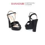 Giày Sandal Nữ Cao Gót 12cm Hanatabi Quai Ngang Hậu C Đế TA Cao Cấp Bigsize (35-39) Mã HNSDG12F1247