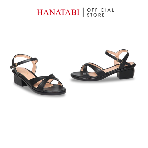 Giày Sandal Nữ Đế PU Siêu Nhẹ Cao 5cm Hanatabi Quai Chéo Hậu C (35-42) Mã HNSDG5F1269