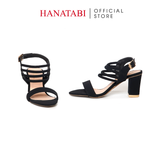 Giày Sandal Nữ Cao Gót 7cm Hanatabi Quai Ngang Hậu Khóa Sau Đế TA Bigsize (35-41) Mã HNSDG7F1236
