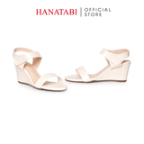 Giày Sandal Nữ Đế Xuồng TA Chống Trơn Cao 7cm Hanatabi Quai Ngang Hậu Xé Trước (35-39)Mã HNSDX7F1245