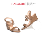 Giày Sandal Nữ Đế Xuồng TA Chống Trượt Cao 7cm Hanatabi Quai Ngang Hậu Thun (35-39) Mã HNSDX7F1239