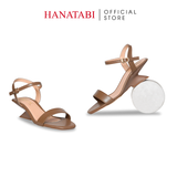 Giày Sandal Nữ Đế Xuồng Cao 5cm Hanatabi Quai Ngang Hậu C Bigisze (35-41) Mã HNSDG5F1261