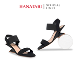 Giày Sandal Nữ Đế Xuồng Siêu Nhẹ 5cm Hanatabi Quai Ngang Hậu Thun Bigisze (35-41) Mã HNSDG5F1260