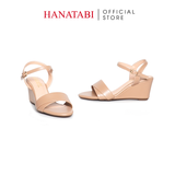 Giày Sandal Nữ Đế Xuồng TA Cao Cấp Cao 7cm Hanatabi Quai Ngang 1 Xếp Hậu C (35-39) Mã HNSDX7F1209