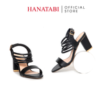 Giày Sandal Nữ Cao Gót 7cm Hanatabi Quai Ngang Hậu Khóa Sau Đế TA Bigsize (35-41) Mã HNSDG7F1236