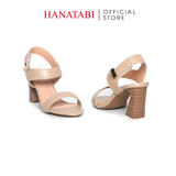 Giày Sandal Nữ Gót Cao 7cm Hanatabi Quai Ngang Hậu Xé Sau Có Khóa Đế TA Chống Trượt Bigsize (35-41) Mã HNSDG7F1178