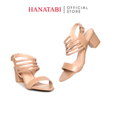 Giày Sandal Nữ Cao Gót 5cm Hanatabi Quai Ngang Hậu Khóa Sau Đế TA Bigsize (35-41) Mã HNSDG5F1234