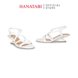 Giày Sandal Nữ Đế Xuồng Siêu Nhẹ 5cm Hanatabi Quai Ngang Hậu Thun Bigisze (35-41) Mã HNSDG5F1264