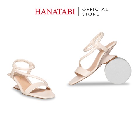 Giày Sandal Nữ Đế Xuồng Siêu Nhẹ 5cm Hanatabi Quai Ngang Hậu Thun Bigisze (35-41) Mã HNSDG5F1265