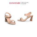 Giày Sandal Nữ Gót Cao 7cm Hanatabi Quai Ngang Hậu Xé Trước Đế TA Chống Trượt Bigsize (35-41) Mã HNSDG7F1181