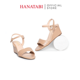 Giày Sandal Nữ Đế Xuồng TA Cao Cấp Cao 7cm Hanatabi Quai Ngang 2 Xếp Hậu C (35-39) Mã HNSDX7F1210