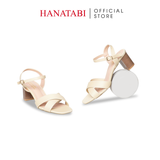 Giày Sandal Nữ Cao Gót 5cm_7cm Hanatabi Quai Chéo Mũi Vuông Hậu C Đế TA Bigsize(35-41) Mã HNSDG5F902