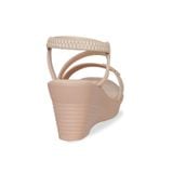 Giày Sandal Nữ Đế Xuồng PU Siêu Nhẹ Cao 7cm Hanatabi Quai Ngang Hậu Thun (35-39) Mã HNSDX7F1242