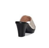 Dép Nữ Đế PU Đen Siêu Nhẹ Cao 7cm Hanatabi Quai Nhũ Đính Đá Bigsize (36-41) Mã HNDE7F1232