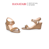 Giày Sandal Nữ Đế Xuồng TA Cao 7cm Hanatabi Quai Ngang Hậu Trước Có Khóa (35-39) Mã HNSDX7F1252