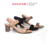 Giày Sandal Nữ Gót Cao 5cm Hanatabi Quai Ngang Hậu Xé Trước Đế TA Bigsize (35-41) Mã HNSDG5F1174