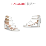 Giày Sandal Nữ Gót Cao 5cm_7cm Hanatabi Quai Đan Khóa Kéo Đế TA Bigsize (35-41) Mã HNSDG7F1063