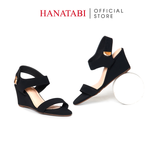 Giày Sandal Nữ Đế Xuồng TA Cao 7cm Hanatabi Quai Ngang Hậu Xé Sau Có Khóa (35-39) Mã HNSDX7F1251