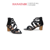 Giày Sandal Nữ Cao Gót 5cm_7cm Hanatabi QuaiĐan Khóa Kéo ĐếTA Cao Cấp Bigsize (35-41) Mã HNSDK7F1034